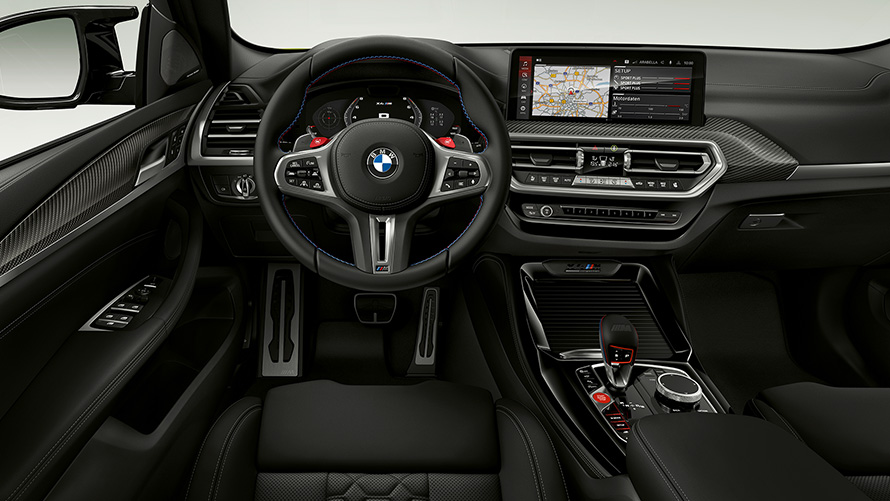 BMW X4 M Competition F98 LCI Renovación 2021 Puesto de conducción Interior